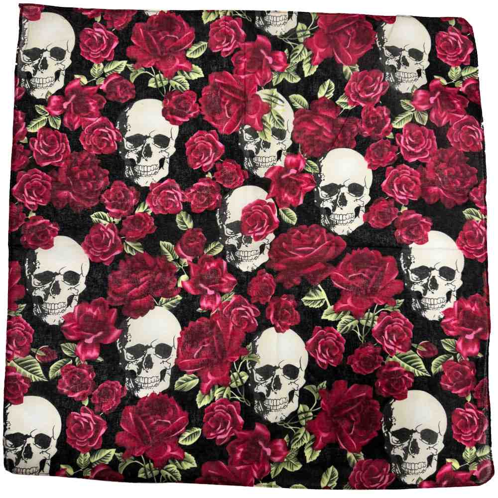 Zac's Alter Ego - Crazy Skulls & Roses Bandana - Multicolours